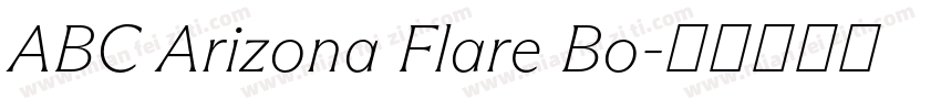 ABC Arizona Flare Bo字体转换